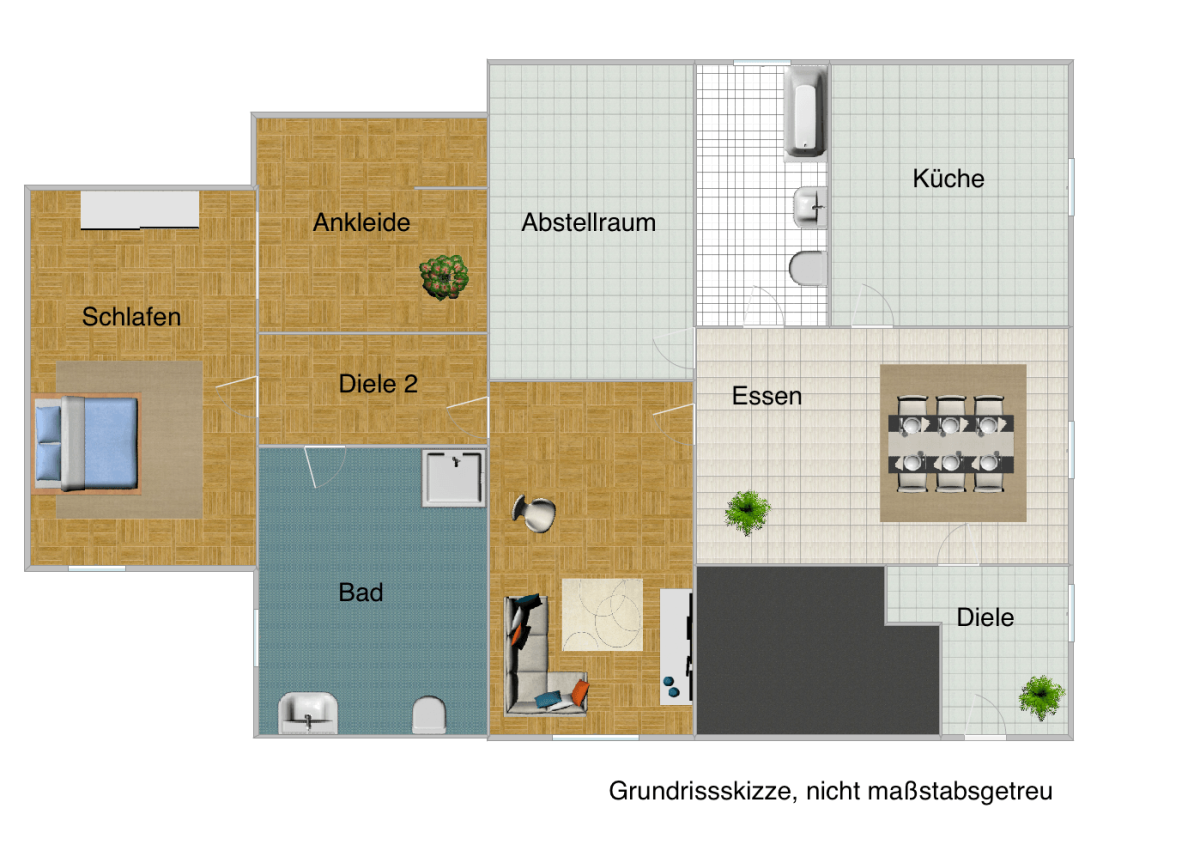 Grundrissskizze
